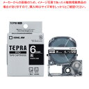 【まとめ買い10個セット品】 キングジム 「テプラ」PRO SRシリーズ専用テープカートリッジ SD6K 黒 白文字 1巻8m【ECJ】