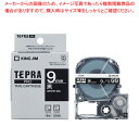 【まとめ買い10個セット品】 キングジム 「テプラ」PRO SRシリーズ専用テープカートリッジ SD9K 黒 白文字 1巻8m【ECJ】