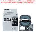 【まとめ買い10個セット品】 キングジム 「テプラ」PRO SRシリーズ専用テープカートリッジ SD24K 黒 白文字 1巻8m【ECJ】
