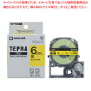 【まとめ買い10個セット品】 キングジム 「テプラ」PRO SRシリーズ専用テープカートリッジ SC6Y 黄 黒文字 1巻8m【ECJ】