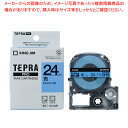 【まとめ買い10個セット品】 キングジム 「テプラ」PRO SRシリーズ専用テープカートリッジ SC24B 青 黒文字 1巻8m【ECJ】