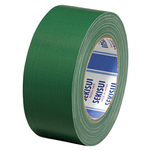 セキスイ カラー布テープ　ハイグレード N60M03 緑 1巻【ECJ】