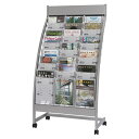 エヌケイ パンフレットスタンド PSR-C310-W ホワイトグレー 1台【ECJ】(3)