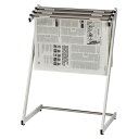 【まとめ買い10個セット品】 クラウン 新聞架 CR-SN130-W ホワイトグレー 1台【ECJ】
