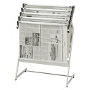 【まとめ買い10個セット品】 クラウン 新聞架 CR-SN551-W ホワイトグレー 1台【ECJ】