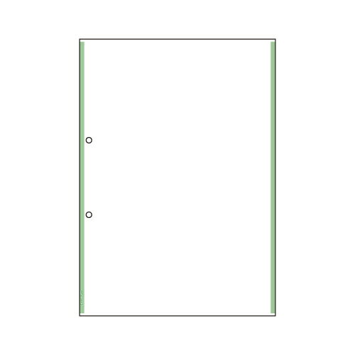 商品の仕様●レーザープリンタやコピー機でオリジナル複写帳票を作成。●必要な枚数だけ帳票を作成可能。●サインも訂正も1回でOK。コピー機不要で訪問先でもOK。●規格：A4判1面●穴数：2穴●1片寸法：縦297×横210mm●穴間隔：80mm●紙厚：0.08mm●※用紙の裏側に品番等が印刷されています。※複写枚数は手書きで4枚程度まで可能です(筆圧によって変わります)。●vol.49カタログ掲載：P92※商品画像はイメージです。複数掲載写真も、商品は単品販売です。予めご了承下さい。※商品の外観写真は、製造時期により、実物とは細部が異なる場合がございます。予めご了承下さい。※色違い、寸法違いなども商品画像には含まれている事がございますが、全て別売です。ご購入の際は、必ず商品名及び商品の仕様内容をご確認下さい。※原則弊社では、お客様都合（※色違い、寸法違い、イメージ違い等）での返品交換はお断りしております。ご注文の際は、予めご了承下さい。