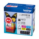 【まとめ買い10個セット品】 ブラザー インクジェットカートリッジ LC217/215-4PK 1セット【ECJ】