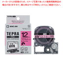 【まとめ買い10個セット品】 キングジム 「テプラ」PRO SRシリーズ専用テープカートリッジ SJ12P ピンク 黒文字 1巻1.5m【ECJ】