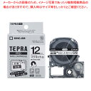 【まとめ買い10個セット品】 キングジム 「テプラ」PRO SRシリーズ専用テープカートリッジ SJ12S 白 黒文字 1巻1.5m【ECJ】