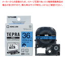 キングジム 「テプラ」PRO SRシリーズ専用テープカートリッジ SJ36B 青 黒文字 1巻1.5m【ECJ】