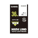【まとめ買い10個セット品】 カシオ ネームランド用テープカートリッジ XR-36GWE 白 黒文字 1巻5.5m【ECJ】