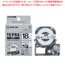 キングジム 「テプラ」PRO　SRシリーズ専用テープカートリッジ SF18K 白　黒文字 1巻5m