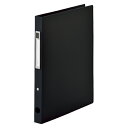 【まとめ買い10個セット品】 リヒトラブ noie−style リングファイル〈ツイストリング〉 F-7681-24 ブラック 1冊【ECJ】