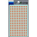 【まとめ買い10個セット品】 エーワン カラーラベル 07065 橙 1P9シート(1800片)【ECJ】