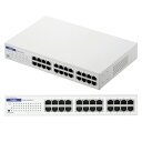 【まとめ買い10個セット品】 エレコム 1000BASE-T対応スイッチングハブ EHB-UG2A24-S 1台【ECJ】