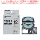【まとめ買い10個セット品】 キングジム 「テプラ」PRO SRシリーズ専用テープカートリッジ SC12H 灰 黒文字 1巻8m【ECJ】