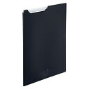 【まとめ買い10個セット品】リヒトラブ AQUA DROPs クリップファイル F-5067-24 黒 1枚【ECJ】