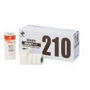ニチバン 紙粘着テープ 210-12 白 10巻【ECJ】