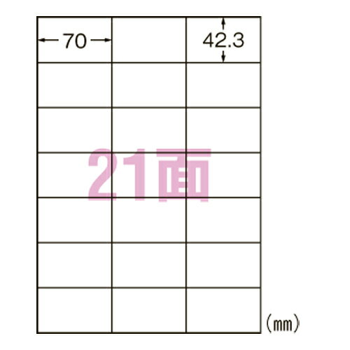 【まとめ買い10個セット品】エーワン スーパーエコノミーシリーズ プリンタ用ラベル L21AM500N 500枚【ECJ】