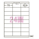 【まとめ買い10個セット品】エーワン スーパーエコノミーシリーズ プリンタ用ラベル L24AM500N 500枚【ECJ】