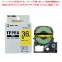 【まとめ買い10個セット品】 キングジム 「テプラ」PRO SRシリーズ専用テープカートリッジ SC36Y 黄 黒文字 1巻8m【ECJ】