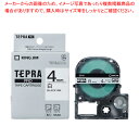 【まとめ買い10個セット品】 キングジム 「テプラ」PRO SRシリーズ専用テープカートリッジ SS4K 白 黒文字 1巻8m【ECJ】