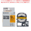 【まとめ買い10個セット品】 キングジム 「テプラ」PRO SRシリーズ専用テープカートリッジ SC9D オレンジ 黒文字 1巻8m【ECJ】