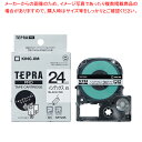 【まとめ買い10個セット品】 キングジム 「テプラ」PRO SRシリーズ専用テープカートリッジ SSY24K 白 黒文字 1巻8m【ECJ】
