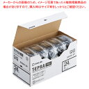 【まとめ買い10個セット品】 キングジム 「テプラ」PRO SRシリーズ専用テープカートリッジ SS24K-5P 白 黒文字 5巻(1巻8m)【ECJ】