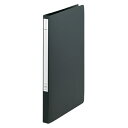 【まとめ買い10個セット品】 リヒトラブ スーパーパンチレスファイル F-347U-24 黒 1冊【ECJ】