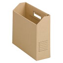 山田紙器 ファイルカートン FB-MJ 無地 10個【事務用品 事務小物 整理用品 収納用品 ボックスファイル 紙製品 A4判 A4縦型 A4たて 茶無地 茶 ...