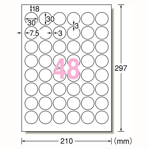 【まとめ買い10個セット品】エーワン ラベルシール(プリンタ兼用) 31296 10枚【ECJ】