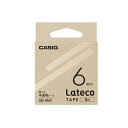 【まとめ買い10個セット品】カシオ ラベルライター Lateco XB-6MX 半透明 黒文字 1巻8m【ECJ】