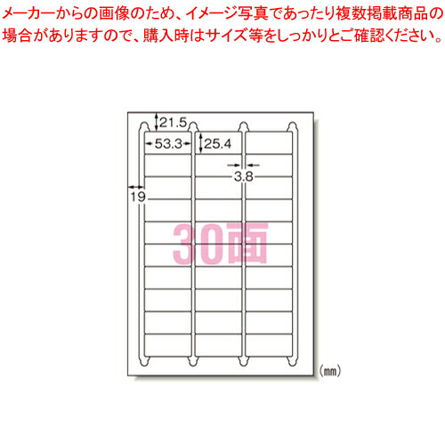 マルチプリンタラベル A4 30面徳用 31260 1袋【ECJ】