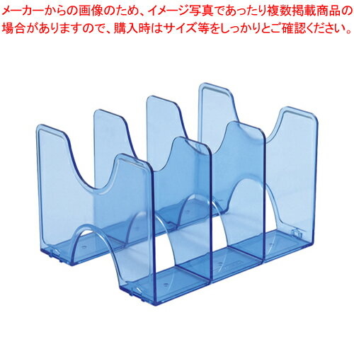キャパティE9 ファイルスタンド FB-E9-CBN クリアブルー 1個【ECJ】