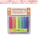 【まとめ買い10個セット品】ダストレス・蛍光チョーク 6本入 DCK-6-6C 1個【ECJ】