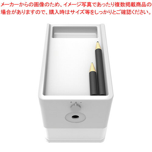 電動鉛筆削り スリムトレータイプ DPS-601W ホワイト 1台【ECJ】