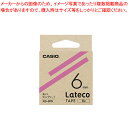 【まとめ買い10個セット品】Latecoテープ 6mm ピンクに黒文字 XB-6PK ピンク 1個【ECJ】