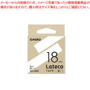 【まとめ買い10個セット品】Latecoテープ 18mm 白に黒文字 XB-18WE シロ 1個【ECJ】