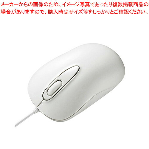 【まとめ買い10個セット品】レーザーマウス 有線 3ボタン Mサイズ MA-LS176W ホワイト 1個【ECJ】