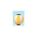 祭礼用提灯 八寸丸二色 直送品 別発送品【ECJ】