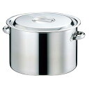 EBM 18-8 半寸胴鍋(目盛付)42cm 手付【業務用半寸胴鍋 料理 業務用パスタ鍋 業務用鍋通販】【ECJ】