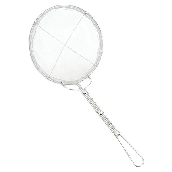 【まとめ買い10個セット品】 EBM 18-8 手アミ式 丸型 カス揚 18cm 細目【ECJ】
