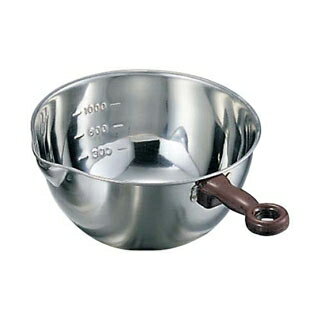 18-8 目盛付 手付 片口ボール 小(φ150)【ECJ】