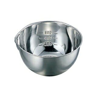 【まとめ買い10個セット品】 18-8 目盛付 片口ボール 中(φ180)【ECJ】