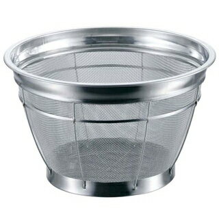 【まとめ買い10個セット品】 BK 18-8 カラーバー付 米揚ザル 普通目 30cm 12メッシュ 4升 レッド【ECJ】