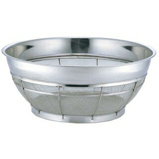 【まとめ買い10個セット品】 BK 18-8 カラーバー付 浅型ザル 普通目 50cm 11メッシュ レッド【ECJ】