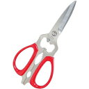 【まとめ買い10個セット品】 シルキー 料理バサミ NKS-215DT レッド【ECJ】
