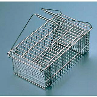 【まとめ買い10個セット品】 18-8 スプーン 消毒カゴ 大(210×120×80)【ECJ】 ecjungle-13719627 マルシェ&キッチンカーWORLD パッケージ画像