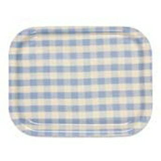 Rトレー ミルキーチェック(M)ブルー(ノンスリップ加工)【ECJ】